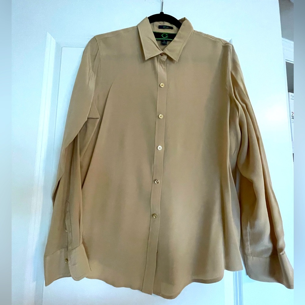 Here’s 3 of 3, perfect condition never worn C Wonder silk blouse.